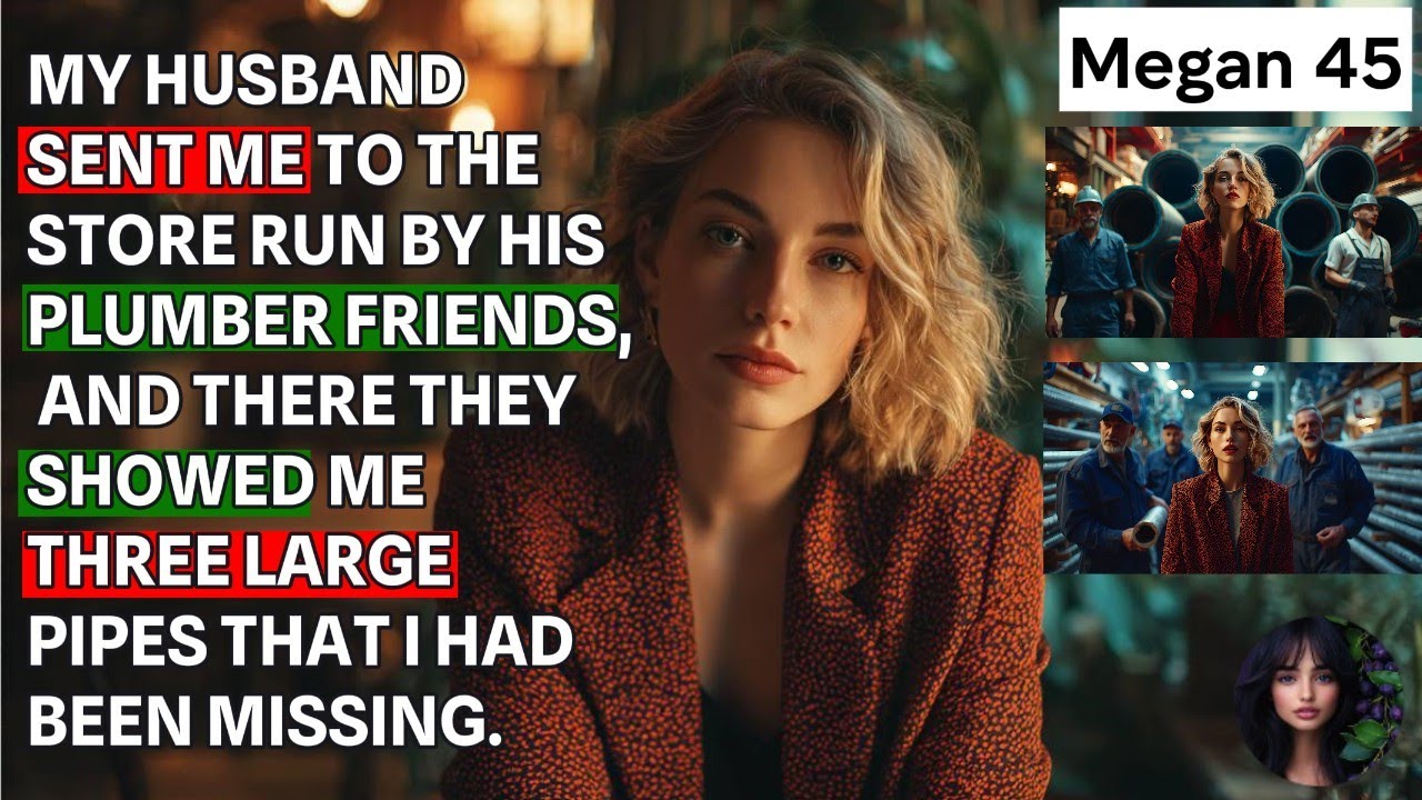 Megan, 45, went to the store of her husband's plumber friends at his request, and his friends showed