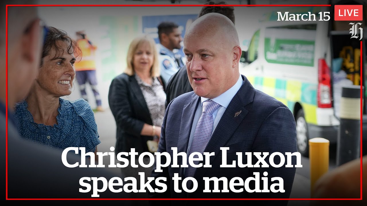 Christopher Luxon speaks to media | nzherald.co.nz - YouTube
