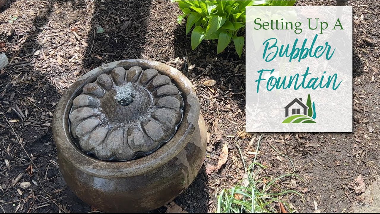 Setting Up A Bubbler Fountain - 🫧⛲️😁 - YouTube