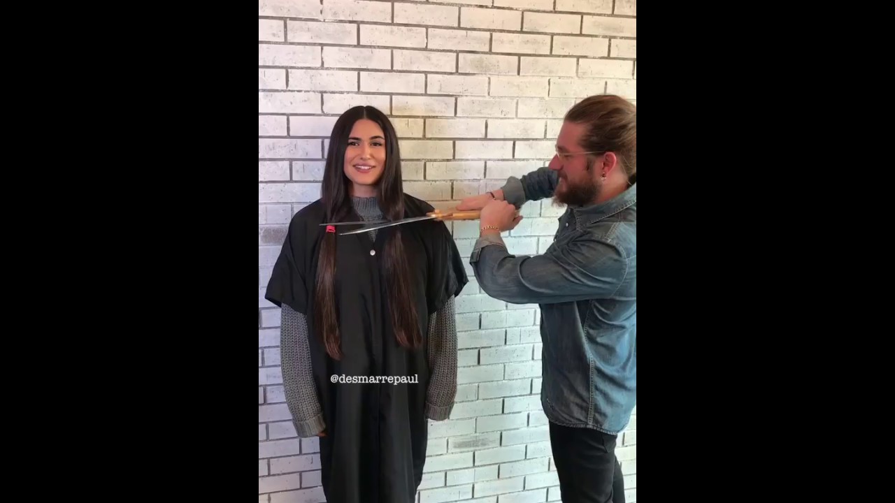 * VIRAL   Hair Stylist Paul Desmarre Matches The Drama Of A 'Big Chop' With The Size Of His Scissors