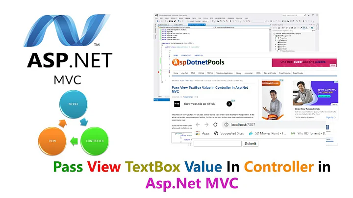 Pass View TextBox Value In Controller in Asp.Net MVC