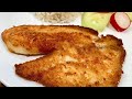 Filete de Pescado Empanizado-Crujiente y Truco para que no te salpique el aceite