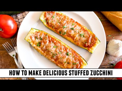 The BEST Stuffed Zucchini Recipe EVER   My Family Went Wild!!