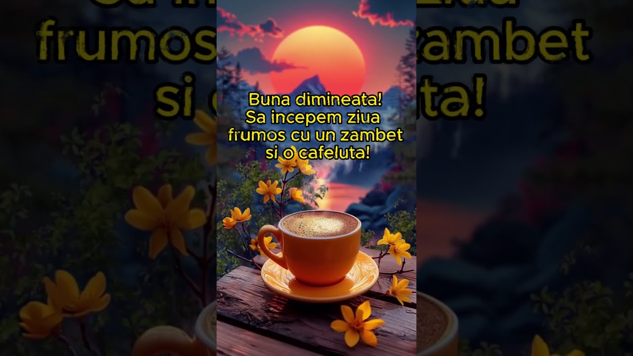 Buna dimineata! Hai la cafea! 
