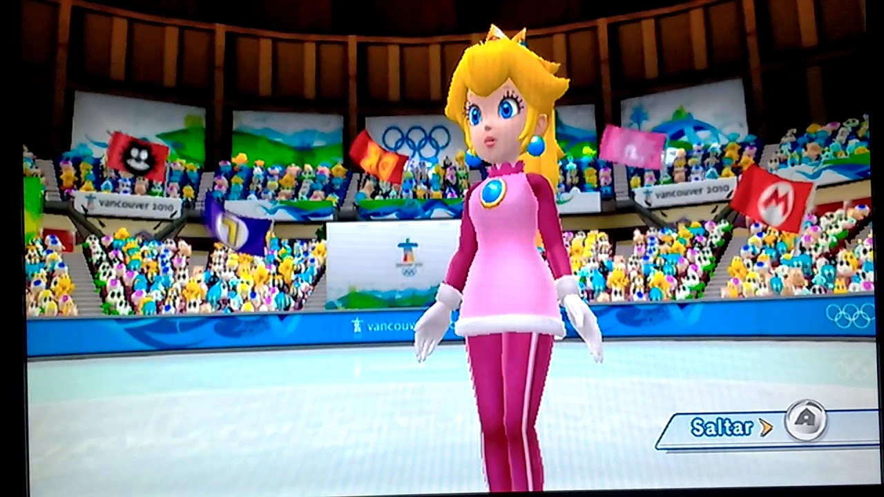 Mamby juega a Mario y Sonic en los Juegos Olimpicos de Invierno Wii