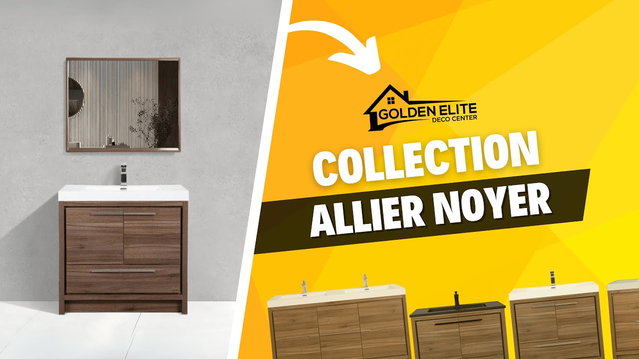 Découvrez la Collection Allier en Noyer : Le Choix Élégant pour Votre Salle de Bain
