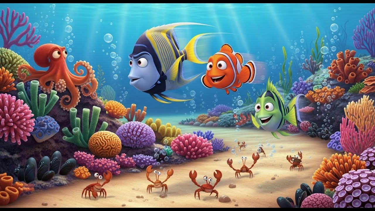 🐠 Kıkır Kıkır Balıklar l Neşeli Bebek Çocuk Şarkısı, Hareketli, Eğlenceli Şarkılar