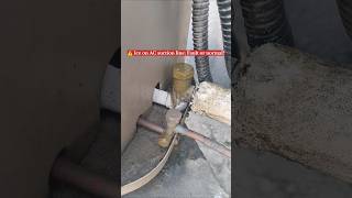 ❄️ Why does ice form on the suction line? 😲 #hvac #hvactech #hvacexperts #hvaccompany