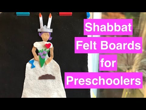 The Shabbat Table is Like a Princess FELT BOARD STORY and SONG (for Preschoolers)