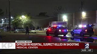 Houston police officer shot several times by burglary suspect; suspect dies after shootout with ...