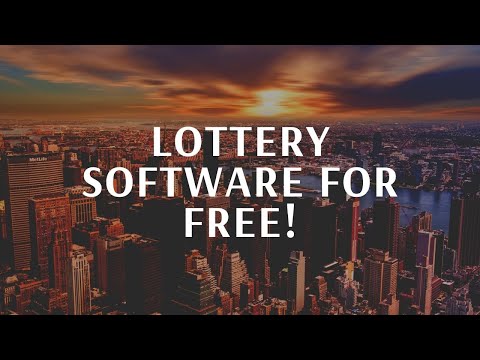 LOTTERY SOFTWARE-FREE LOTTERY SOFTWARE