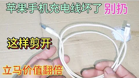 智能手機充電線壞了別扔，剪開這樣接！立馬價值翻數倍 - 天天要聞