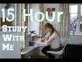 Study With Me || 15 HOUR STUDY DAY (study motivation)
