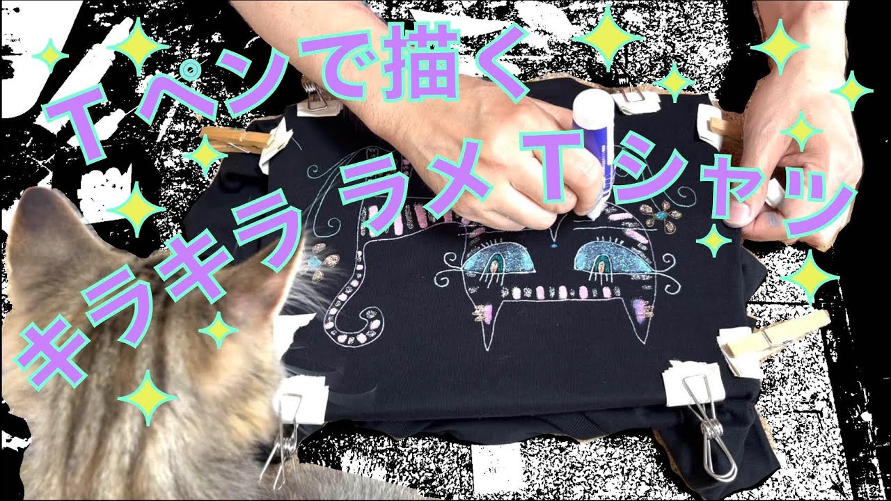 How To Paint On T-Shirts ww/ Fabric Pens / Glittered Ladies Shirt