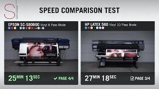 Epson SureColor S80600 v HP Latex 560 | A Speed Comparison Test