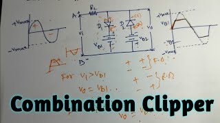 || Double Ended Diode Clipper with Waveform| Combination Clipper || Dual Clipper in Telugu| diploma|