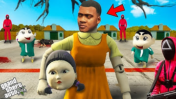 Shinchan & Franklin Pinchan Join Squid Game Challenge in GTA 5 | Gta 5
