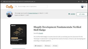 1 - Introduction - Shopify Development Fundamental Paid Badge/Certification