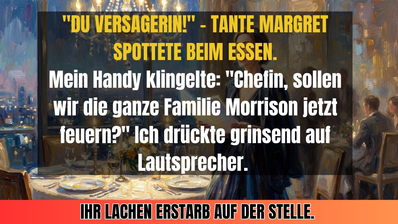 Beim Familienessen nannten sie mich eine Versagerin – Da rief meine Assistentin wegen Kündigung an