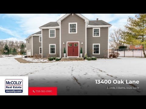 13400 Oak Lane, Palos Heights, IL home video tour