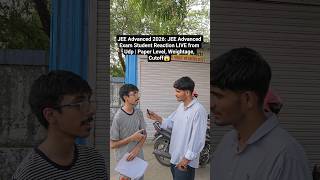 JEE Advanced 2026: JEE Advanced Exam Student Reaction LIVE from Udp | Paper Level, Weightage, Cutoff