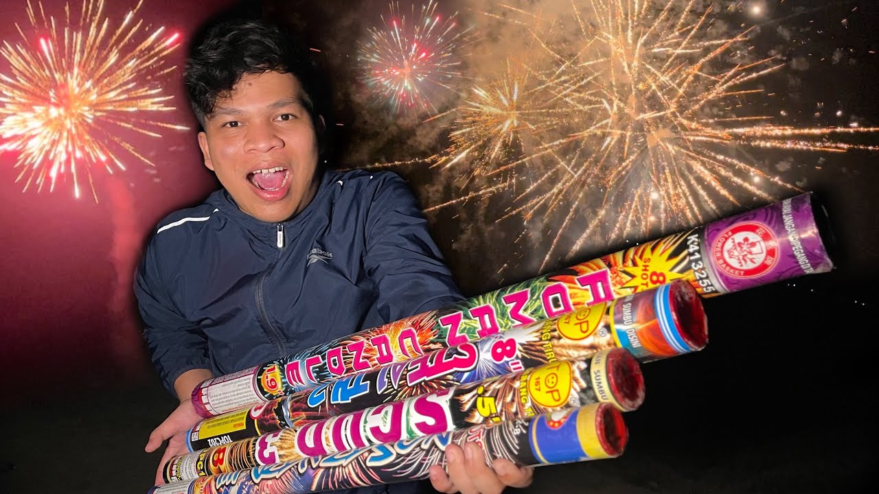 PESTA KEMBANG API ROMAN CANDLE TERBESAR MALAM TAKBIRAN 2024!!! SERU LIHAT