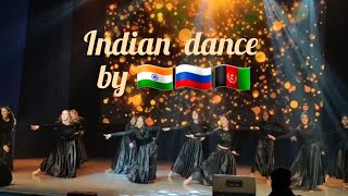 Indian Dance with my Indian, Russian and Afgan friends🫶🇮🇳🇷🇺🇦🇫 #bollywood