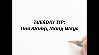 Tuesday Tip- Stampin' Up! Eastern Beauty: One Stamp, Many Ways