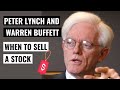 Peter Lynch and Warren Buffett: When to Sell a Stock