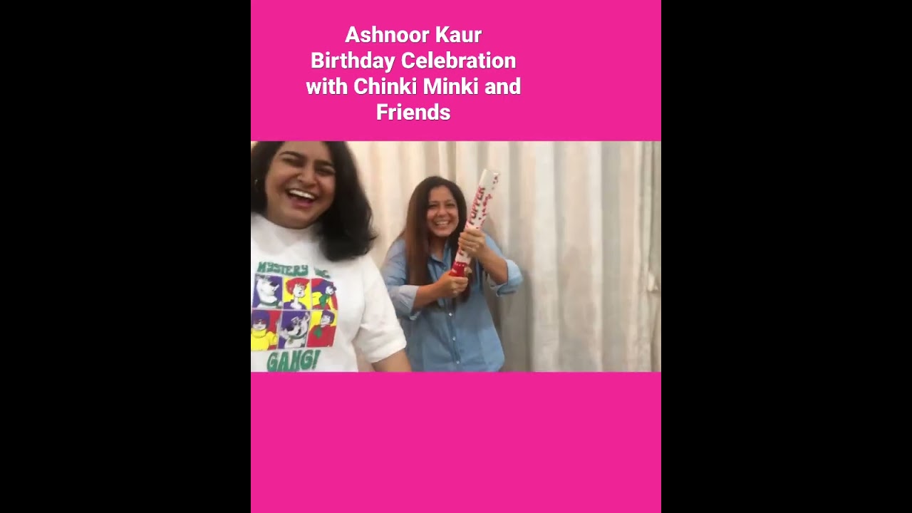 Ashnoor Kaur Birthday Celebration with Friends #anupama Chinki Minki and Family @AshnoorKaur