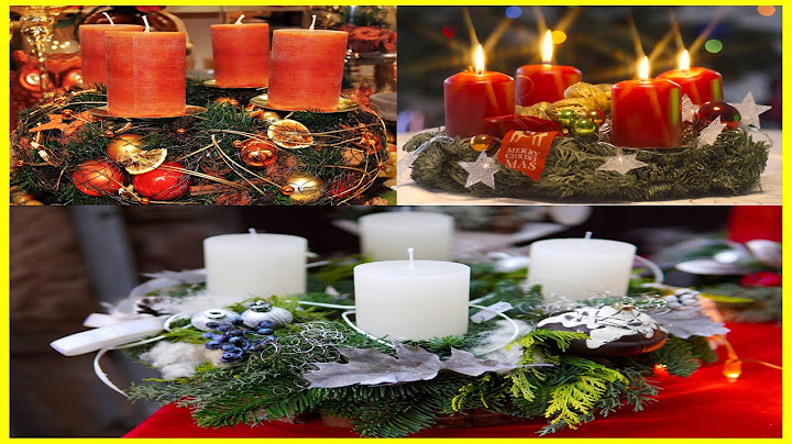 Ideen für Adventskränze & Weihnachtsdeko für den Tisch - Deko Trends Weihnachten - Bastel Dekoideen