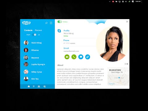 C# Rich UI programming-   Skype  concept prototype, Bunifu UI