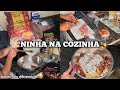 NINHA NA COZINHA | BATATA FRITA COM CREME DE QUEIJO E CALABRESA 😋