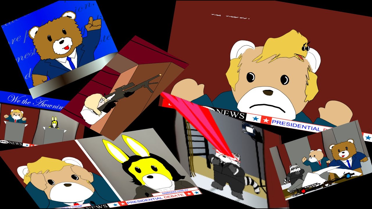 Rabbit and Bear Debate! | Rabbiddee HARE-ez vs. Sully STRUMP & Elon Moth | The Awwnimals Cartoon