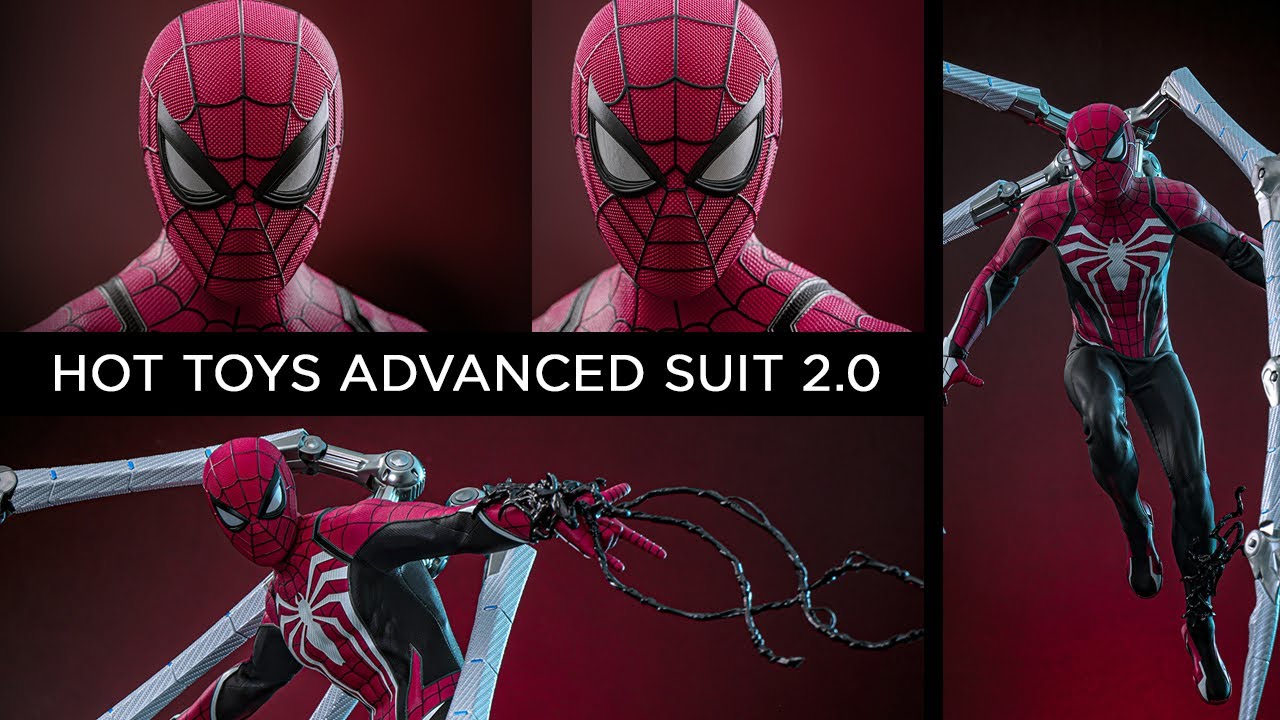 Hot toys Spider man Advanced suit 2 0 red and black exclusive
