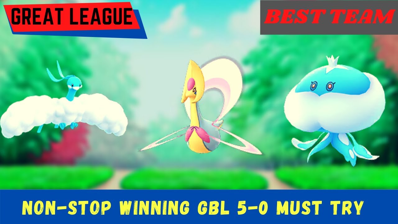 Nonstop Winning 100IV Jellicent * Best Team For Great League GBL