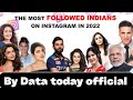 The most followed indians on instagram in 2022 by data today official