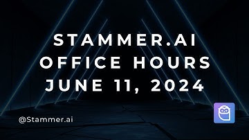Stammer.ai Office Hours (6/11/24) - Widget Customization and Integrating AI into Your Business