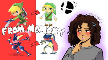 DRAWING VIDEO GAME CHARACTERS BY MEMORY! (very silly)