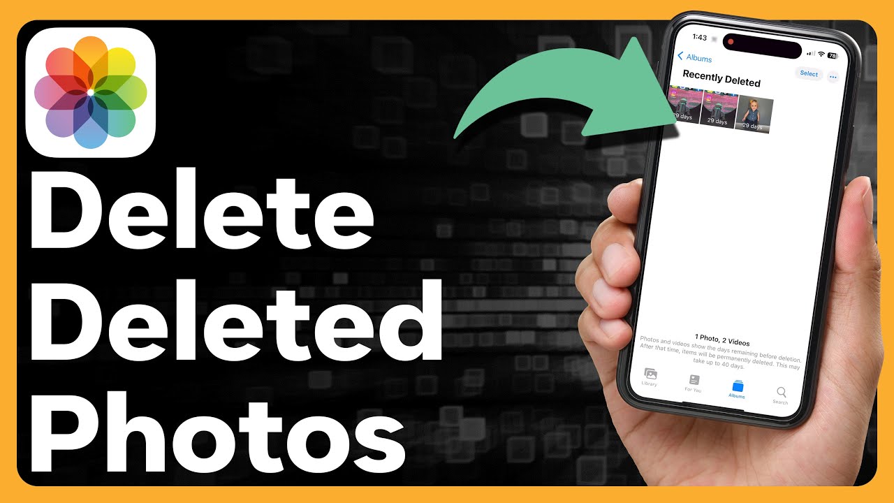 How To Delete Any Deleted Photos On iPhone YouTube