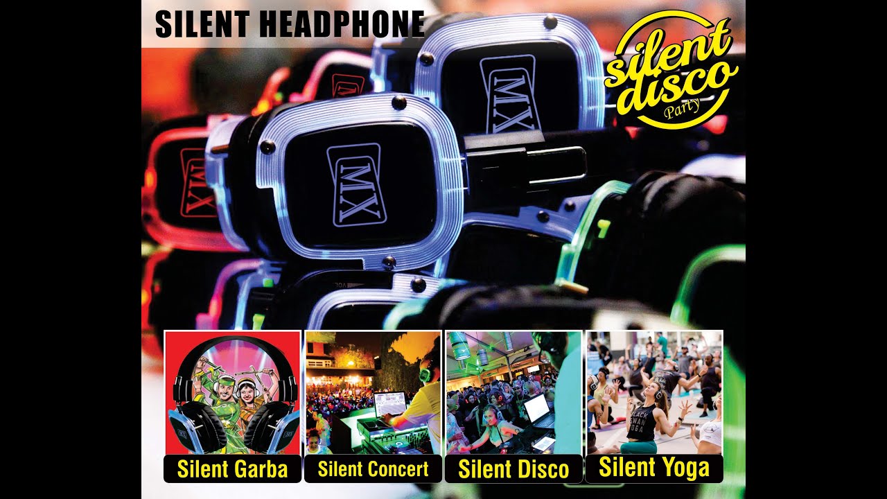 Silent Disco Direct Setup of Headphones & Transmitter Silent Concert Silent Garba Dandiya Yoga Party