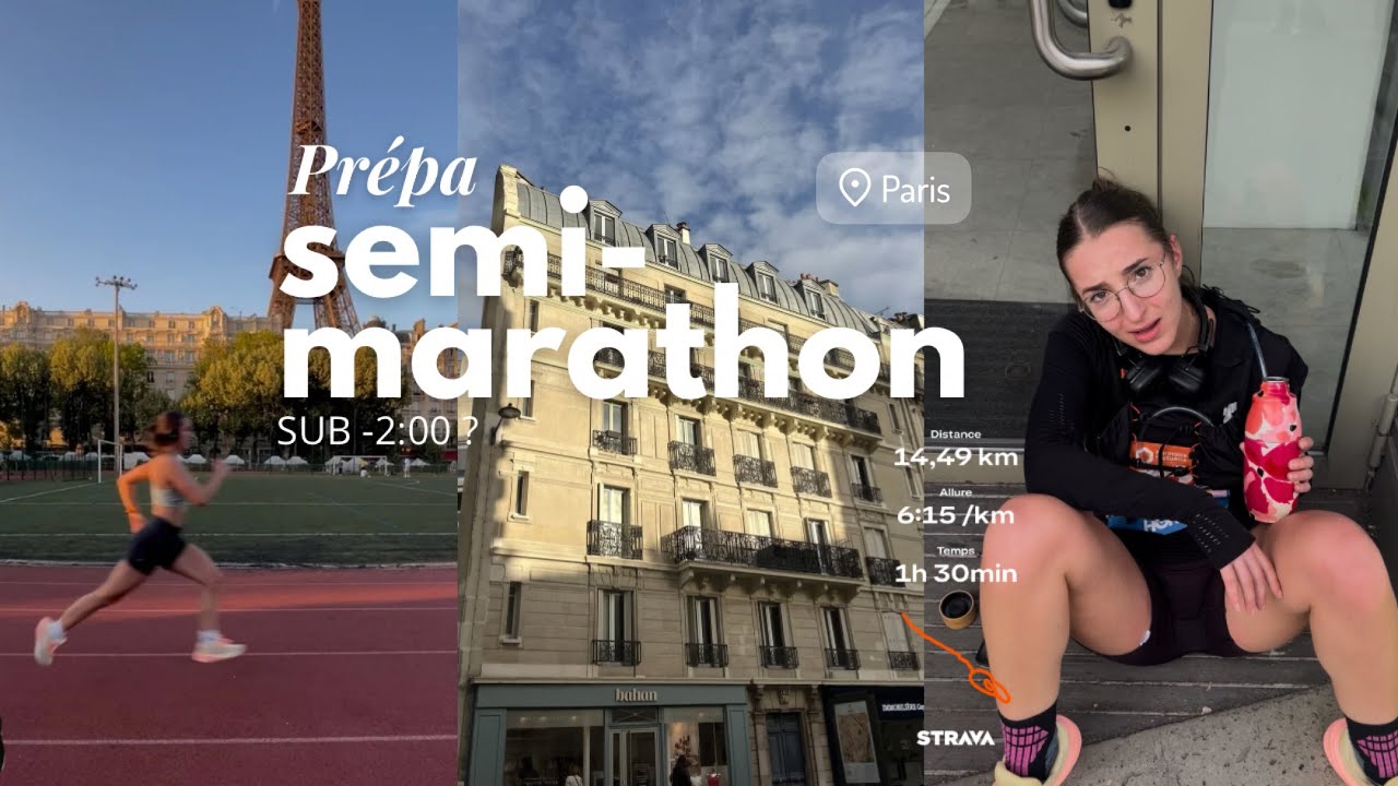 1 MOIS POUR PREPARER LE SEMI MARATHON DE PARIS - weekly vlog