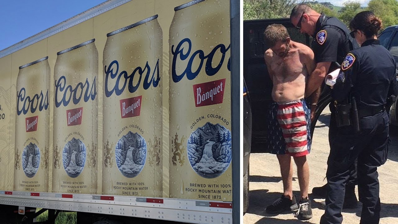 newspaper mockup Police: Northern California man wearing American flag shorts steals beer truck