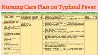 NCP 24 Nursing care plan on Typhoid Fever/ communicable disorders screenshot 4
