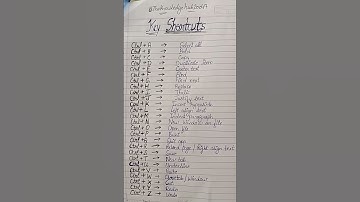 Computer shortcut keys || shortcut key of A to Z |25 shortcut keys |