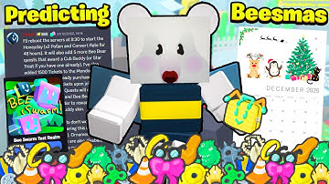 Predicting This Beesmas! (Bee Swarm Simulator)