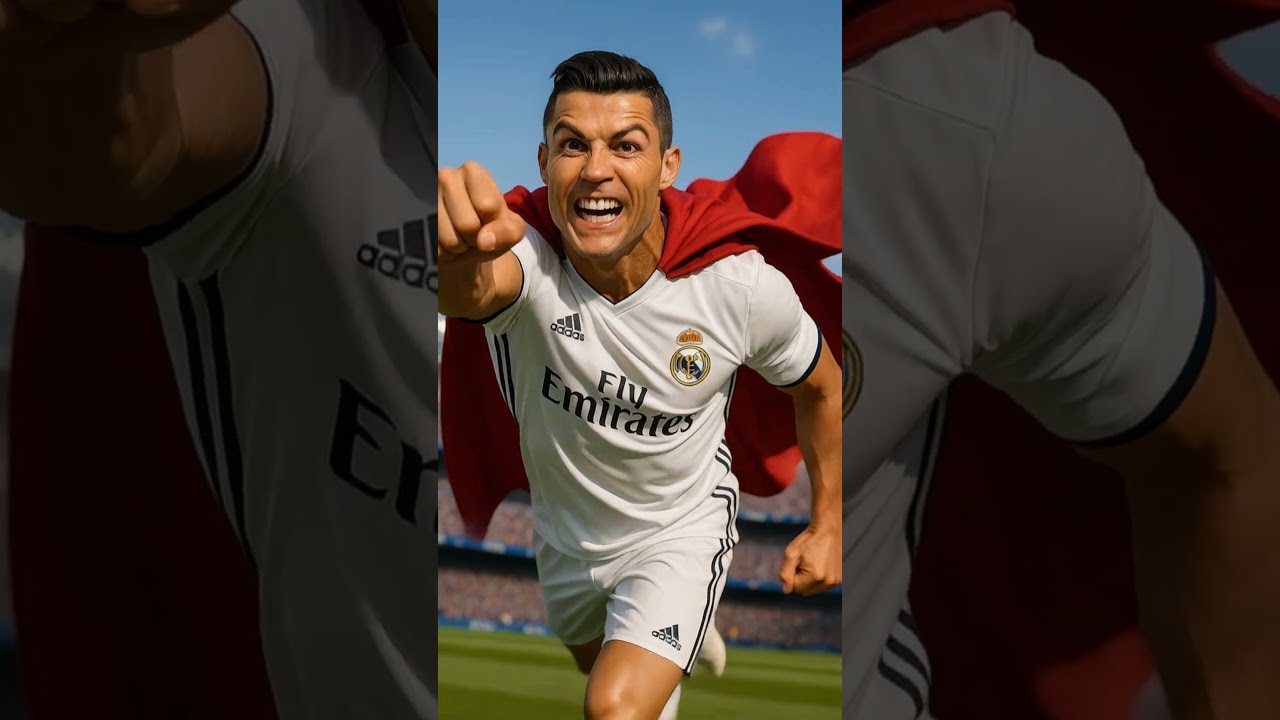  THE KIDS RAN FROM MESSI BUT RONALDO CAME FLYING