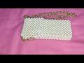 طريقة عمل جراب موبايل خرز شنطة خرز مستطيلة الغرزة الرباعية و طريقة التشبيك الجزء الثاني