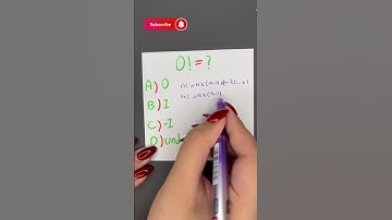 0! – The Math Fact Most People Don’t Know!🤯 #math #maths  #factorial #mathematics