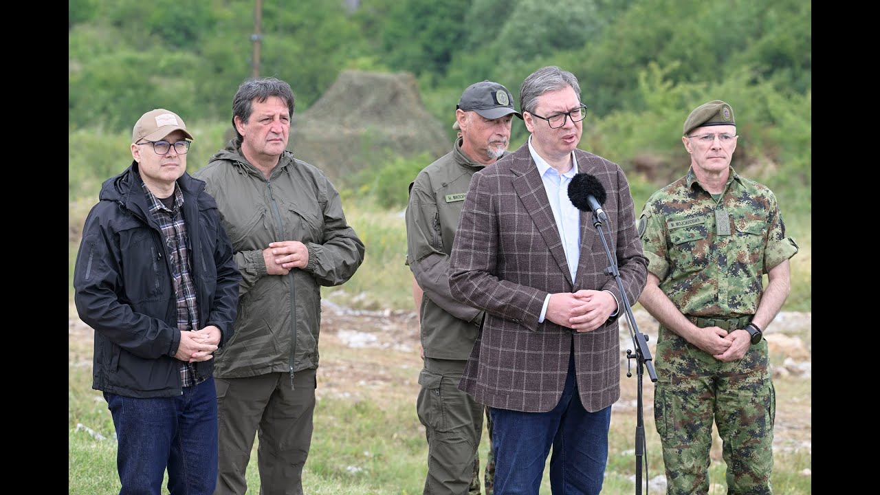 Predsednik Republike Srbije Aleksandar Vučić // Združena taktička vežba VATRENI UDAR 2024
